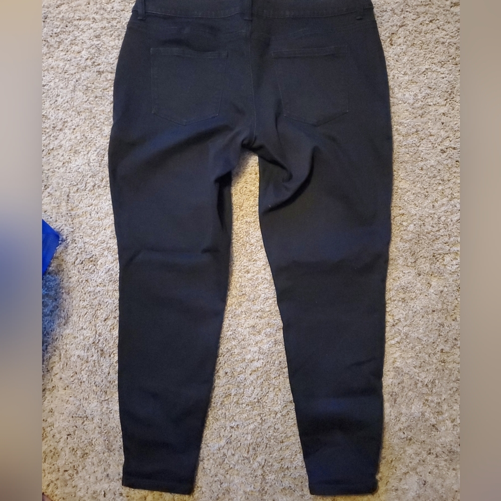 Maurice's black mid rise skinny jeans XL regular